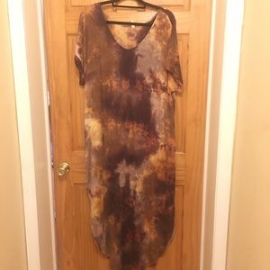 Tie dye maxi dress